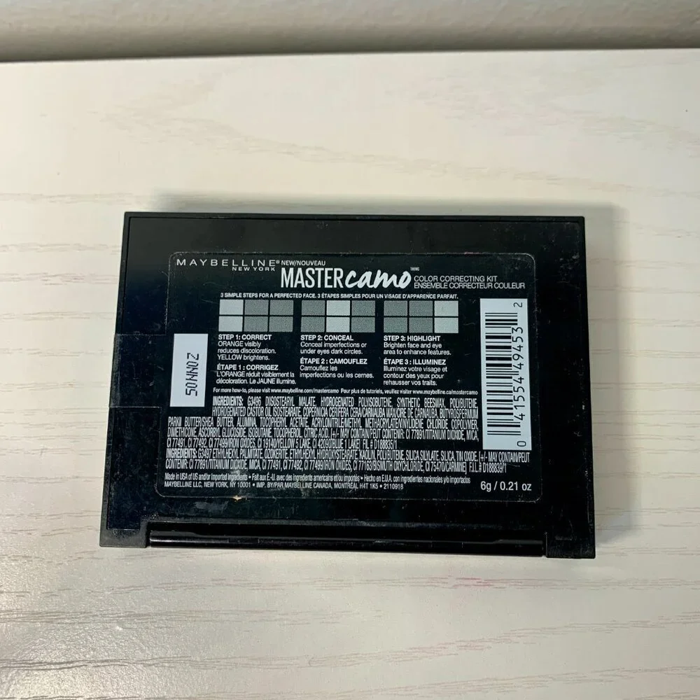 Maybelline Master Camo Color Correcting Kit #300 Deep -Like New palette